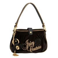 Juicy Couture Crossbody Bags Rose Embroidery & Tassel Black/Tan Hobo Juicy Couture Crossbody Bags Rose Embroidery & Tassel Black/Tan Hobo