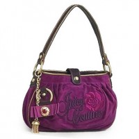 Juicy Couture Crossbody Bags Rose Embroidery & Tassel Purple Hobo Juicy Couture Crossbody Bags Rose Embroidery & Tassel Purple Hobo