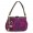 Juicy Couture Crossbody Bags Rose Embroidery & Tassel Purple Hobo