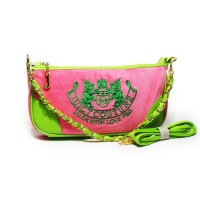 Juicy Couture Crossbody Bags Chained Scottie Pink/Green Juicy Couture Crossbody Bags Chained Scottie Pink/Green