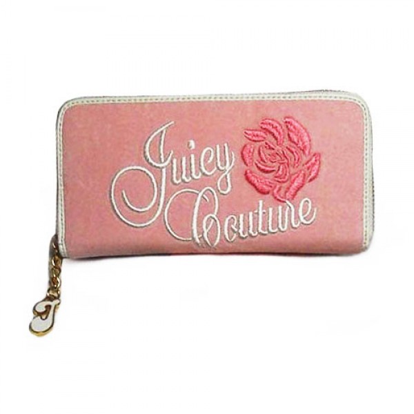 Juicy Couture Wallets Velour Flower Beauty Pink