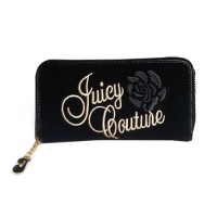 Juicy Couture Wallets Velour Flower Beauty Black Juicy Couture Wallets Velour Flower Beauty Black