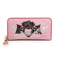 Juicy Couture Wallets Scottie Crown Velour Pink Juicy Couture Wallets Scottie Crown Velour Pink