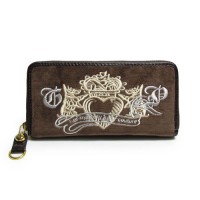 Juicy Couture Wallets Scottie Crown Velour Brown Juicy Couture Wallets Scottie Crown Velour Brown