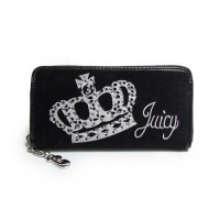 Juicy Couture Wallets Crown Velour Black Juicy Couture Wallets Crown Velour Black