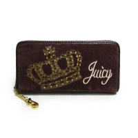 Juicy Couture Wallets Crown Velour Brown Juicy Couture Wallets Crown Velour Brown