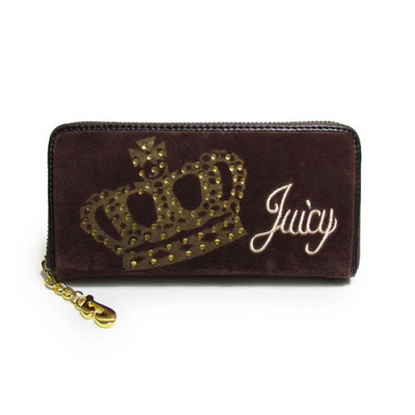 Juicy Couture Wallets Crown Velour Brown