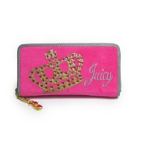 Juicy Couture Wallets Crown Velour Hot Pink Juicy Couture Wallets Crown Velour Hot Pink