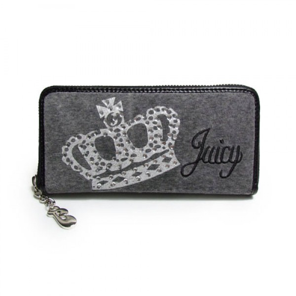 Juicy Couture Wallets Crown Velour Grey