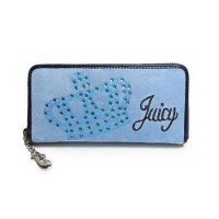 Juicy Couture Wallets Crown Velour Blue Juicy Couture Wallets Crown Velour Blue