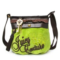 Juicy Couture Crossbody Bags Velour "Juicy" Green Yellow Juicy Couture Crossbody Bags Velour "Juicy" Green Yellow