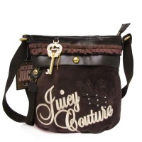 Juicy Couture Crossbody Bags Velour "Juicy" Dark Coffee Juicy Couture Crossbody Bags Velour "Juicy" Dark Coffee