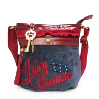 Juicy Couture Crossbody Bags Velour "Juicy" Blue/Red Juicy Couture Crossbody Bags Velour "Juicy" Blue/Red