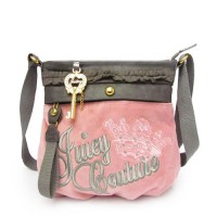 Juicy Couture Crossbody Bags Velour "Juicy" Pink/Gray Juicy Couture Crossbody Bags Velour "Juicy" Pink/Gray