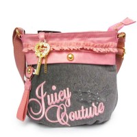 Juicy Couture Crossbody Bags Velour "Juicy" Dark Gray Juicy Couture Crossbody Bags Velour "Juicy" Dark Gray