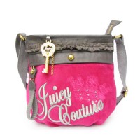 Juicy Couture Crossbody Bags Velour "Juicy" Rose/Gray Juicy Couture Crossbody Bags Velour "Juicy" Rose/Gray