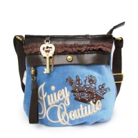 Juicy Couture Crossbody Bags Velour "Juicy" Cornflower Blue Juicy Couture Crossbody Bags Velour "Juicy" Cornflower Blue
