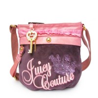 Juicy Couture Crossbody Bags Velour "Juicy" Violet Red Juicy Couture Crossbody Bags Velour "Juicy" Violet Red