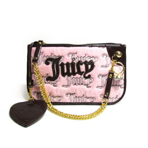 Juicy Couture Wallets Signature & Chain Pink Wristlet