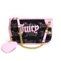 Juicy Couture Wallets Signature & Chain Black/Pink Wristlet Juicy Couture Wallets Signature & Chain Black/Pink Wristlet