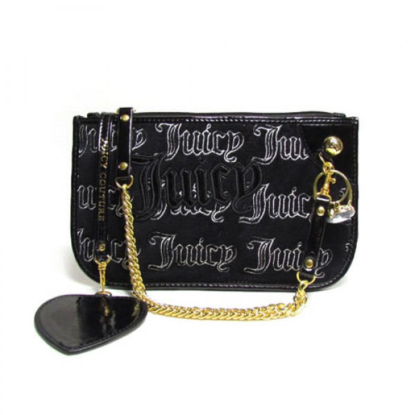Juicy Couture Wallets Signature & Chain Black Wristlet