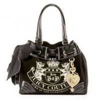 Juicy Couture Daydreamer Scottie Leather Black Handbag Cheap Juicy Couture Daydreamer Scottie Leather Black Handbag Cheap