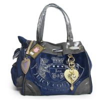 Juicy Couture Daydreamer Scottie Leather Blue Handbag Juicy Couture Daydreamer Scottie Leather Blue Handbag
