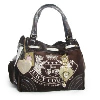 Juicy Couture Daydreamer Scottie Leather Brown Handbag Juicy Couture Daydreamer Scottie Leather Brown Handbag