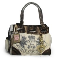Juicy Couture Daydreamer Scottie Leather Beige Handbag Juicy Couture Daydreamer Scottie Leather Beige Handbag