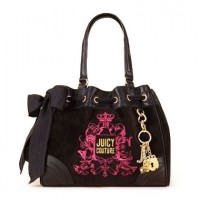 Juicy Couture Daydreamer Lace Crest Black Handbag Juicy Couture Daydreamer Lace Crest Black Handbag