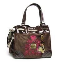 Juicy Couture Daydreamer Lace Crest Coffee/Black Handbag Juicy Couture Daydreamer Lace Crest Coffee/Black Handbag