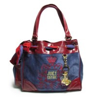 Juicy Couture Daydreamer Lace Crest Navy/Red Handbag Juicy Couture Daydreamer Lace Crest Navy/Red Handbag