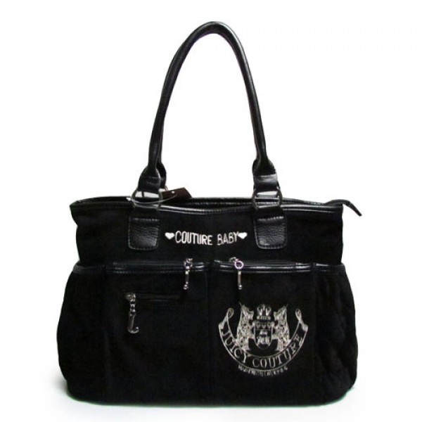 Juicy Couture Diaper Laurel Crest Black Handbags