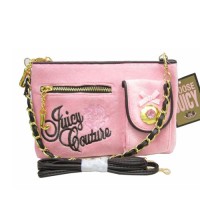 Juicy Couture Crossbody Bags Velour Rose Embroidery Pink Juicy Couture Crossbody Bags Velour Rose Embroidery Pink