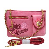 Juicy Couture Crossbody Bags Velour Rose Embroidery Hot Pink Juicy Couture Crossbody Bags Velour Rose Embroidery Hot Pink