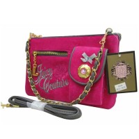 Juicy Couture Crossbody Bags Velour Scarlet Embroidery Fuachia Juicy Couture Crossbody Bags Velour Scarlet Embroidery Fuachia