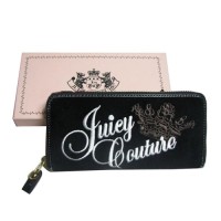 Juicy Couture Wallets Velour Crown Crest Black Juicy Couture Wallets Velour Crown Crest Black