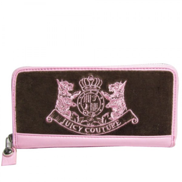 Juicy Couture Wallets Scottie Bling Daydreamer Chocolate/Pink