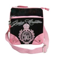 Juicy Couture Crossbody Bags Velour Bling Black/Pink Juicy Couture Crossbody Bags Velour Bling Black/Pink