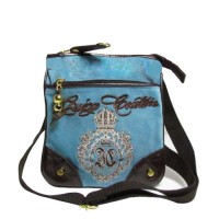 Juicy Couture Crossbody Bags Velour Bling Blue Juicy Couture Crossbody Bags Velour Bling Blue