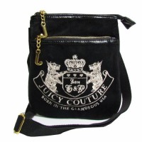 Juicy Couture Crossbody Bags Scottie & Crown Velour Black Juicy Couture Crossbody Bags Scottie & Crown Velour Black
