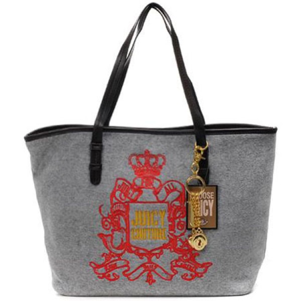 Juicy Couture Handbags Lace Crest Mega Grey Handbag