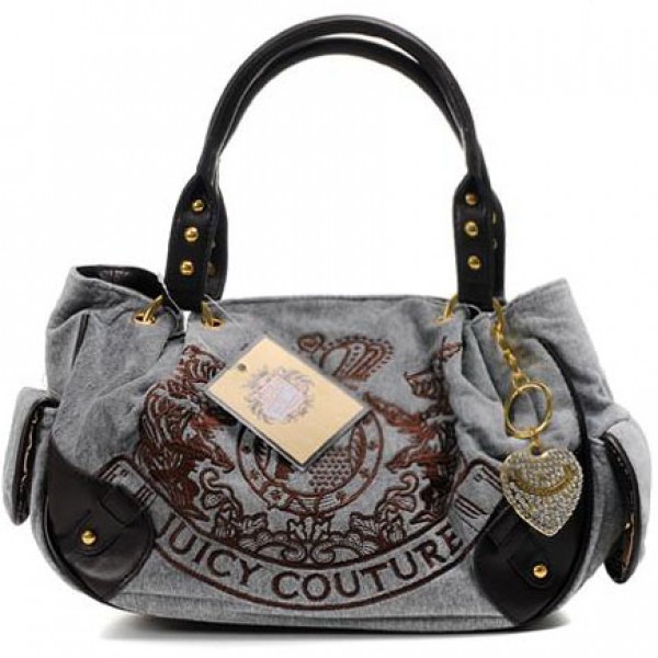 Juicy Couture Handbags Scottie Heritage Crest Grey