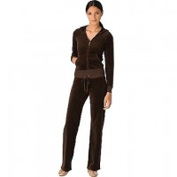 Juicy Couture Tracksuits Basic Velour Browns Juicy Couture Tracksuits Basic Velour Browns