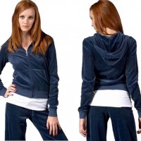 Juicy Couture Tracksuits Basic Velour Dark Blues Juicy Couture Tracksuits Basic Velour Dark Blues