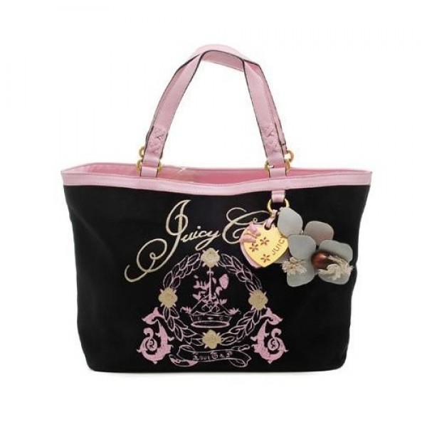 Juicy Couture Handbags Butterfly Heart Charmed Black/Pink