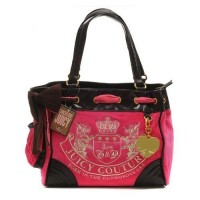 Juicy Couture Daydreamer Scottie Bling Coral/Black Handbags Juicy Couture Daydreamer Scottie Bling Coral/Black Handbags
