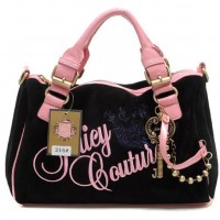 Juicy Couture Handbags Velour Charmed Crown Madge Black Juicy Couture Handbags Velour Charmed Crown Madge Black