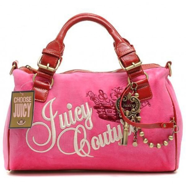 Juicy Couture Handbags Velour Charmed Crown Madge Crimson