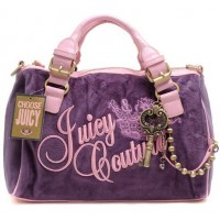 Juicy Couture Handbags Velour Charmed Crown Madge Purple/Pink Juicy Couture Handbags Velour Charmed Crown Madge Purple/Pink